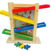 Wooden 2 in 1 Chalkboard & Car Ramp|Gurgling Vehicle